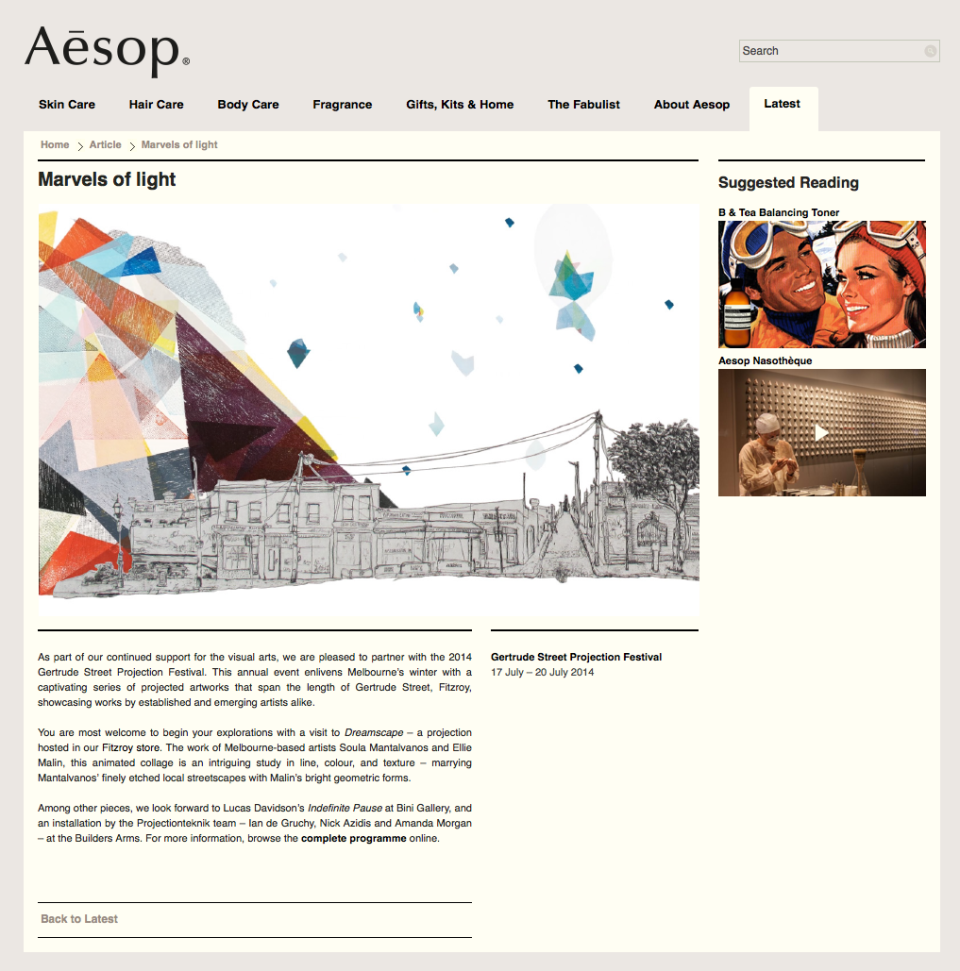 Aesop Newsletter