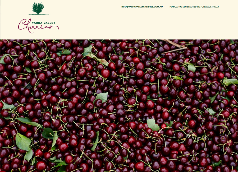 Yarra Valley Cherries website